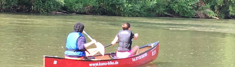 Kanu-Touren auf den Flüssen Neckar Kocher Jagst